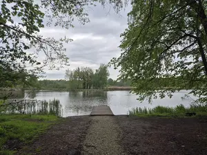 Pomost nad Jeziorem Paprocańskim (punkt czerpania wody nr 7)
