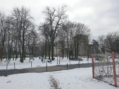 Widok z ulicy Dębowej