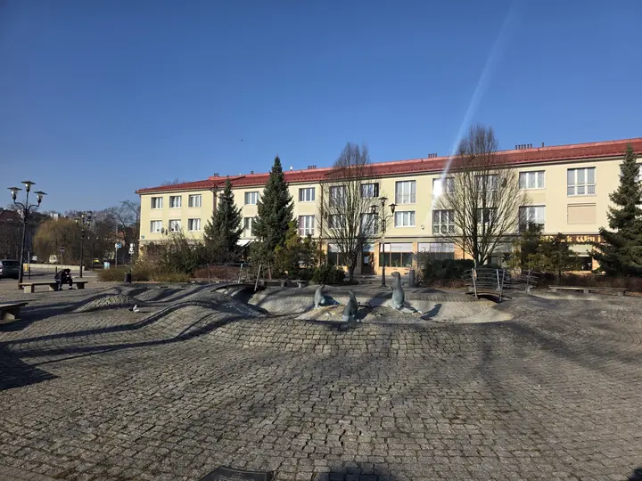 Widok na fontannę