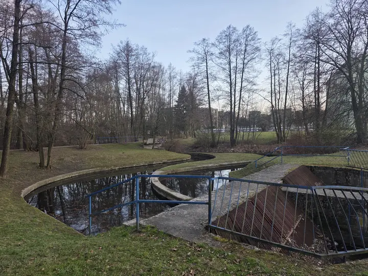 Widok na część starego układu melioracyjnego