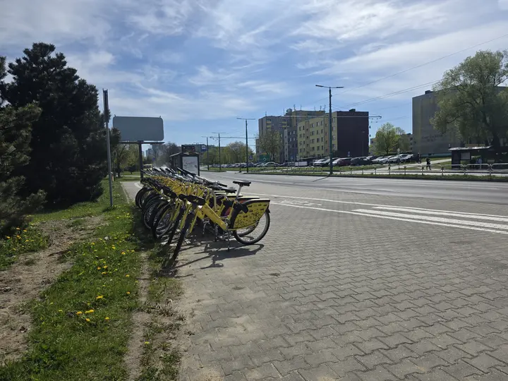 Parking miejskich rower&oacute;w Transportu GZM