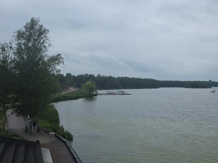 Panorama w kierunku Mariny II Paprocany widziana z punktu widokowego