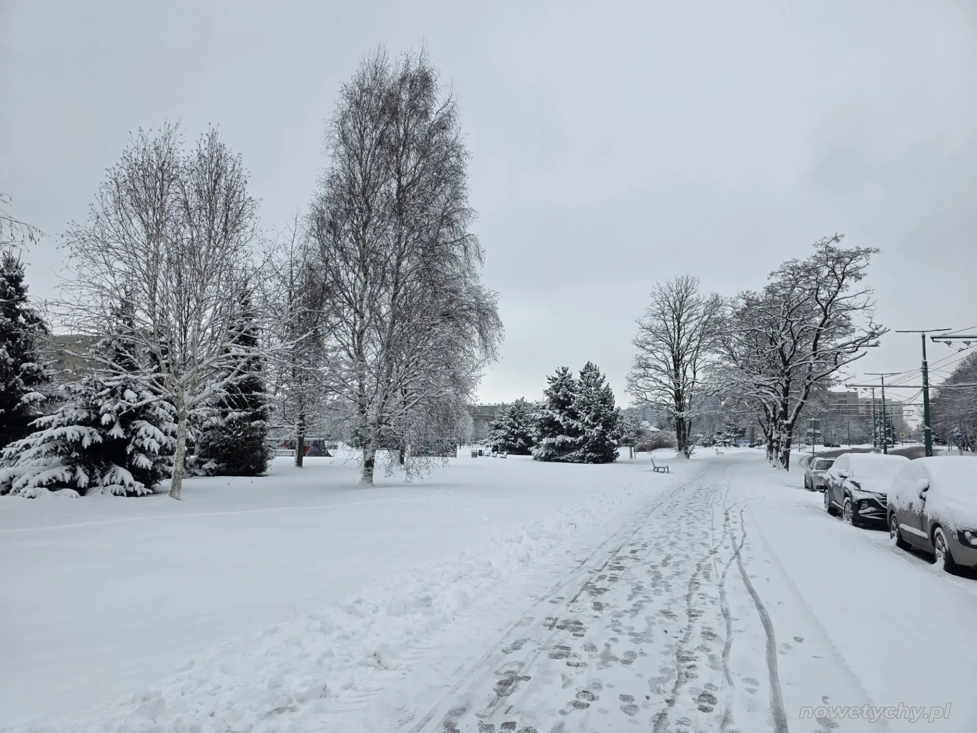 Widok wzdłuż ulicy Jaśkowickiej