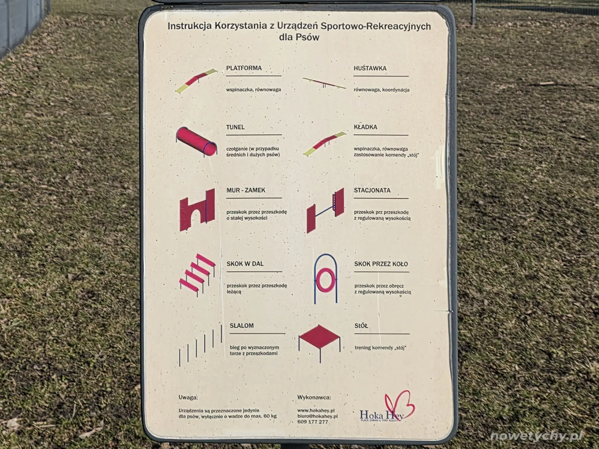 Instrukcja Korzystania u Urządzeń Sportowo-Rekreacyjnych dla Ps&oacute;w
