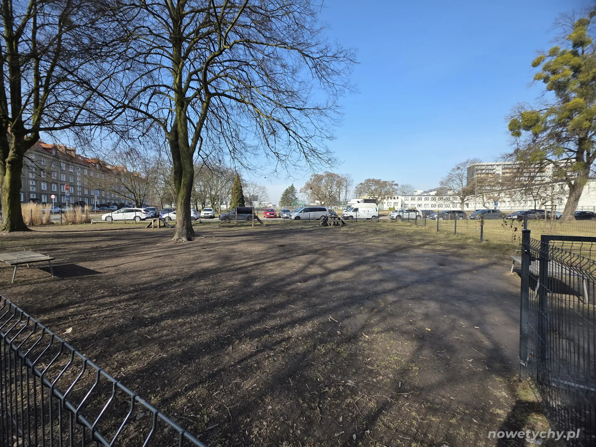 Widok w stronę ulicy Bałuckiego