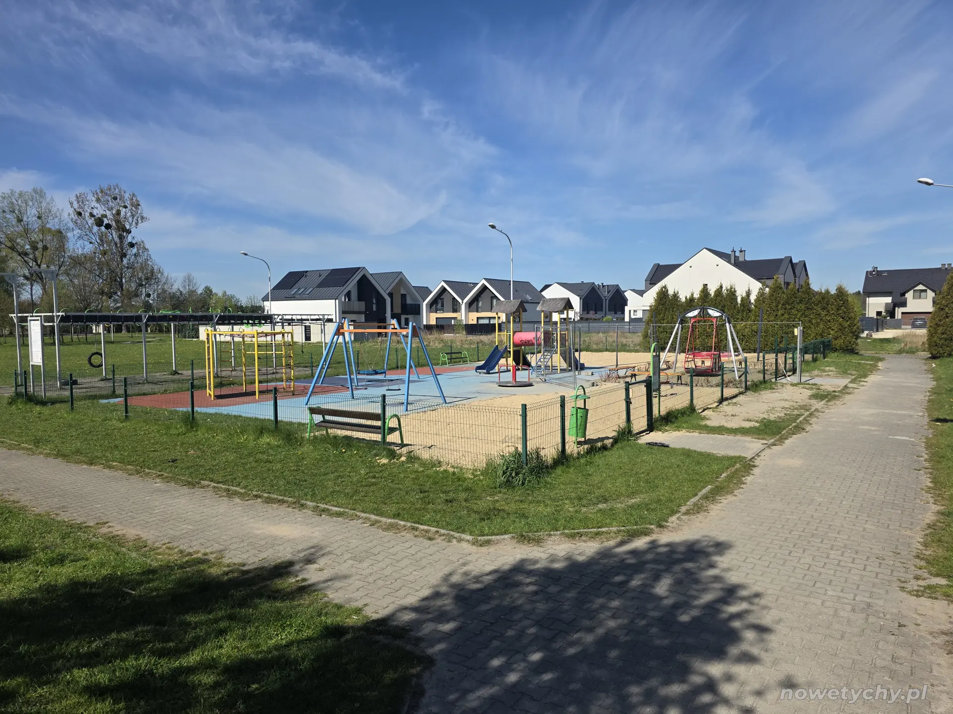 Widok placu zabaw