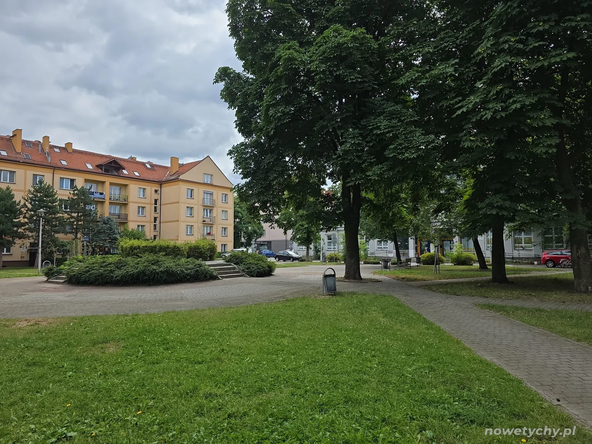 Widok na centralną część skweru