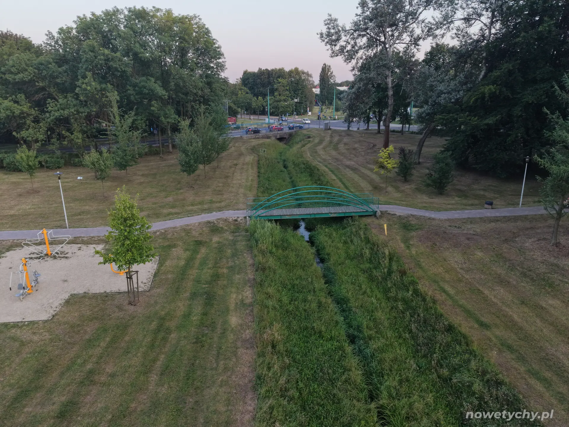 Widok w stronę ulicy Burschego